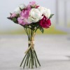 Factory Direct Craft Hues of Burgundy and Cream Ranunculus Bush