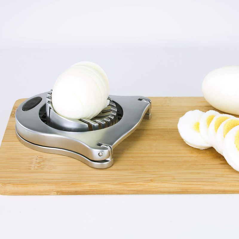 bremermann egg slicer, zinc alloy, soft-touch handles