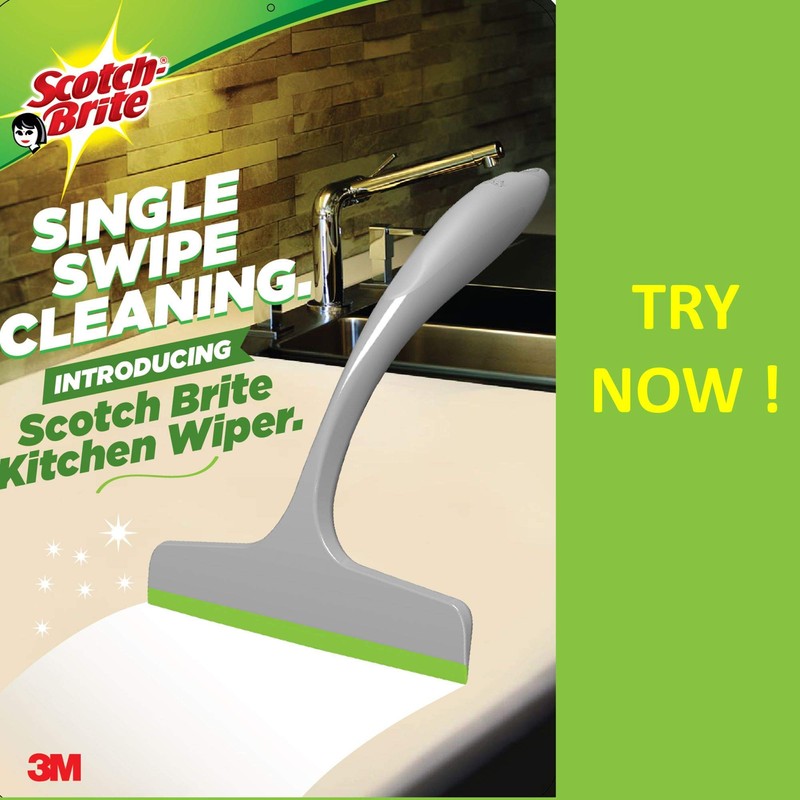 Scotch-Brite Plastic Kitchen Wiper (Grey)