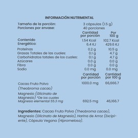 Glicinato de Magnesio 120 Cápsulas Alta Absorción | Suplemento Mineral para el Descanso y Bienestar Diario | Joycare Juliana