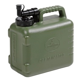 Captain Stag UE-2031 Poly Tank, Water Jug, Antibacterial Type, 1.3 gal (5 L), Olive Bordi