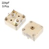 Sourcingmap 5 Pcs 224pF 4-Linear PCB Trimmer Variable Adjustable Capacitors