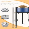 Comedero Elevado para Perro de Metal,Rejilla para Plato para Perro