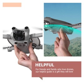 Gatuida 2pcs Drone Finger Shield for Protective Flying Finger Guard Hollow Design Easy Installation and Lightweight Safety for