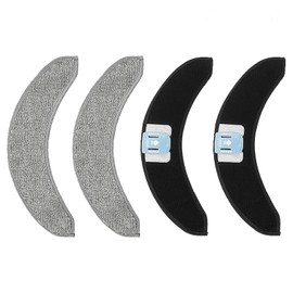 Odashen Odashen 4 St1ck Ersatz-Mopp-Pads f1r iRobot Roomba Combo J7 J7+ J7 Plus J9+ J9 Plus Roboter-Staubsauger-Ersatzteile, waschbar, wiederverwendbar, Mikrofaser-Wischpad