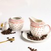 RockTrend Stripe Polka Dot Ceramic Coffee Serving Set Creamer and