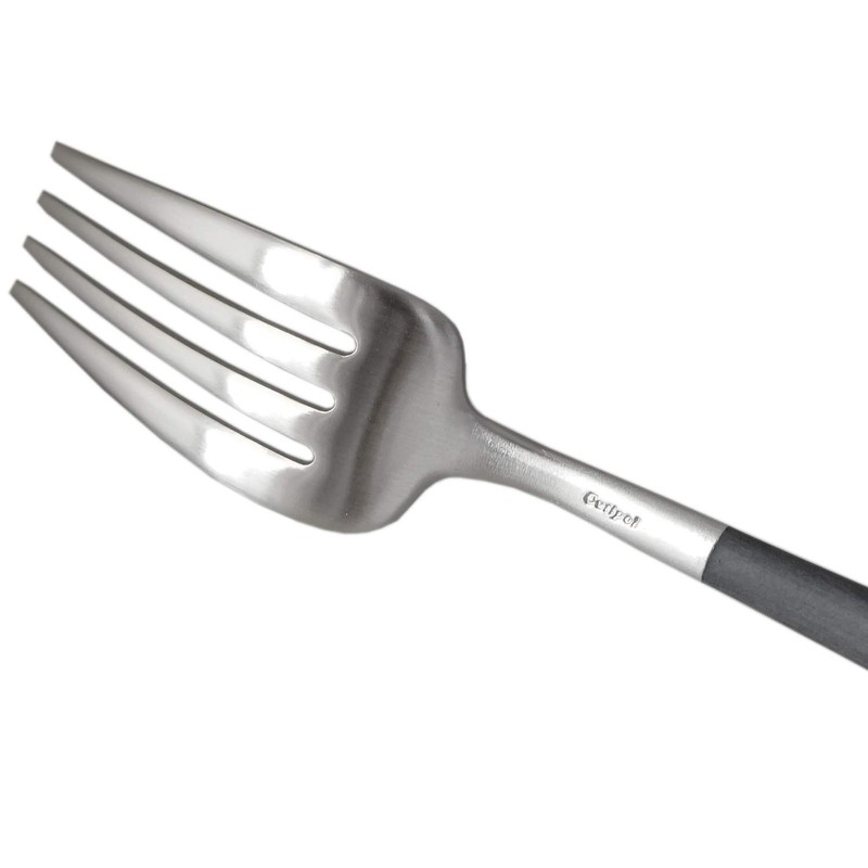 Cutipol GOA GO04 Table Fork, Black, 8.4 inches (21.3 cm),