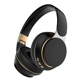 Bluetooth Headphones, Wireless Over-Ear Bluetooth Headphones, Noise Cancelling Stereo Deep Bass, Foldable, Retractable, Wireless Over-Ear Headset for Hours of Playtime During Sports and with