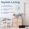 Minmallife Crystal Clear Container - 6 Pack Shoe Boxes Clear