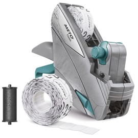 METO Classic S Price Gun Set - Price, Quantities (1 Line, 8 Digit for 26 x 12 mm Labels, Ready to Use), 1 x Hand Labeller