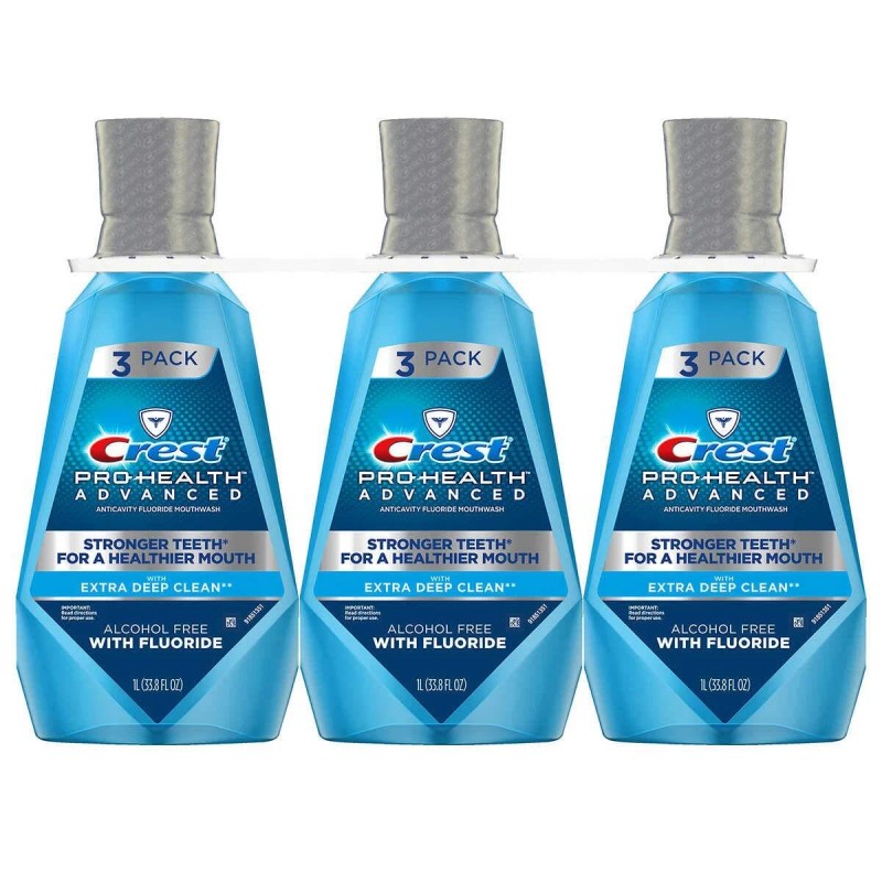 Extra New 379405 Crest Pro-Health Advantage Mouthwash Deep Clean 33.8