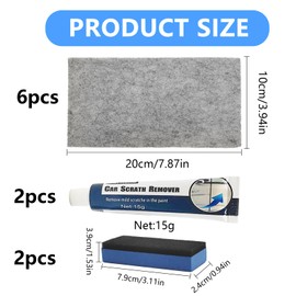 Nano Sparkle Tuch Auto Kratzer,kratzer Entferner Auto,Nano Sparkle Tuch Auto kratzer Original,kratzerentferner Autolack,2024 Car Scratch Remover für Lackpflege Reparatur von Leichten Kratzfarben