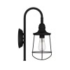 DSI DS19522Z 1-Light Matte Black Wall Sconce Light with Metal