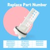 GLOXTED WH11X34741 Washer Drain Pump Filter Replacement for GE Washing