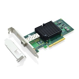 XWYWX 10Gb PCIe X8 NIC Converged Network Interface Card 1*SFP+ Port for Intel 82599EN Chip PCI-E Ethernet LAN Network Adapter Compare to X520-DA1 for Win/Linux/FreeBSD/VMware-X1S1187-11