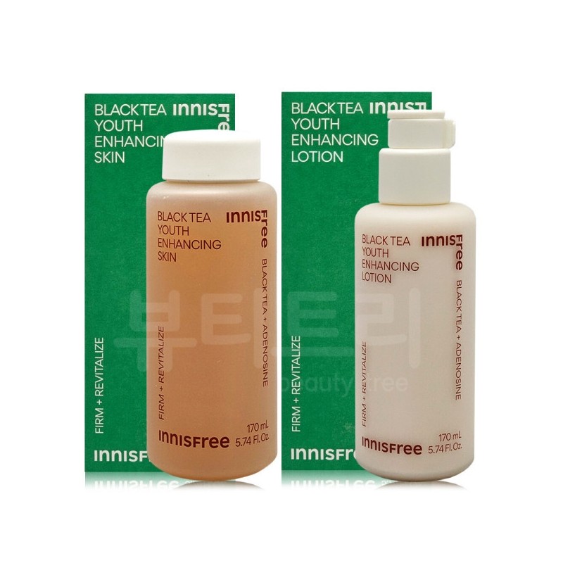 Innisfree Black Tea Youth Enhancing Skin + Lotion Set /