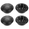 YOLLKY 4Pcs Universal Round AC Air Outlet Vent Louvered Dashboard