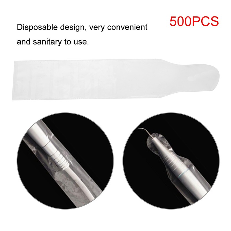 500pcs/set Disposable Plastic Dental Scaler Handpiece Sleeve Cover Protector
