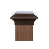 8x8 Brown Flat Post Cap Most Common fits (7.5"x7.5") Pressure