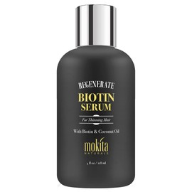 Mokita Naturals Hair Growth Serum - Unique Paraben-Free Biotin Formula for Healthy Hair Growth in Men and Women, All Hair Types - 4oz