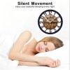 25cm Circular Iron Wall Clock with a Nautical Sextant Designsheet