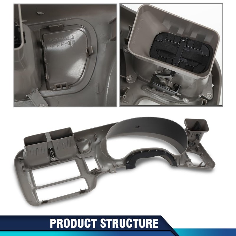 PIT66 Dashboard Bezel Cluster Dash Bezel Trim Double Din Compatible