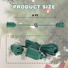 Leymays Green Extension Cord 6 FT - 2 Prong Outdoor