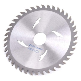 Carbide Saw Blade, 125mm 40T, Hard Alloy for Solid Wood, Plywood, Neat Teeth, Fast & Smooth Cutting