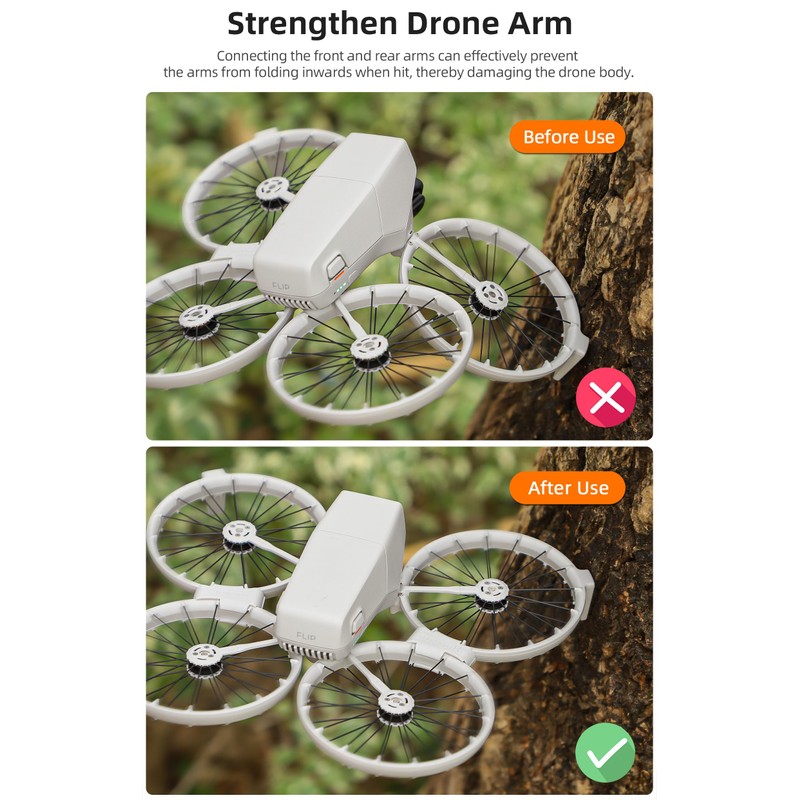 YUULNMOP Anti-Vibration Fixed Arm Lock for DJI FLIP Drone,Quick Release