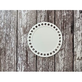 Proops Round Bases for Make Your Own Baskets, Crochet, Weaving, Plastic, 3 Sizes, UK Made. (S7898) Free UK Postage (White, Single Medium)