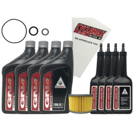 Cyclemax Oil Change Kit compatible with 2014-2023 Honda Pioneer 700-4 with O-Rings.