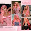 Gurdasa Wig Human Hair 13x4 Pink Lace Front Wig Human