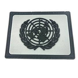 UN United Nations U.N Grey PVC Airsoft Patch