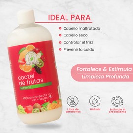Shampoo Cóctel De Frutas Hidratante Productos Mart Mexico 500 Ml
