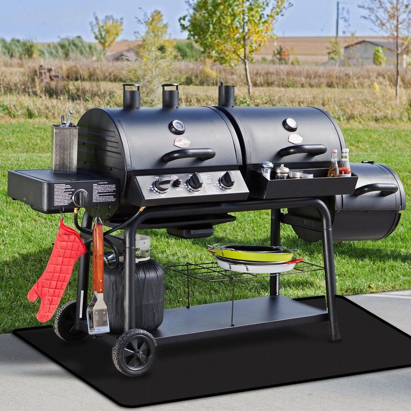 rumlick 100x39 inches Extra-Large Under Grill Mats for Outdoor Grill,