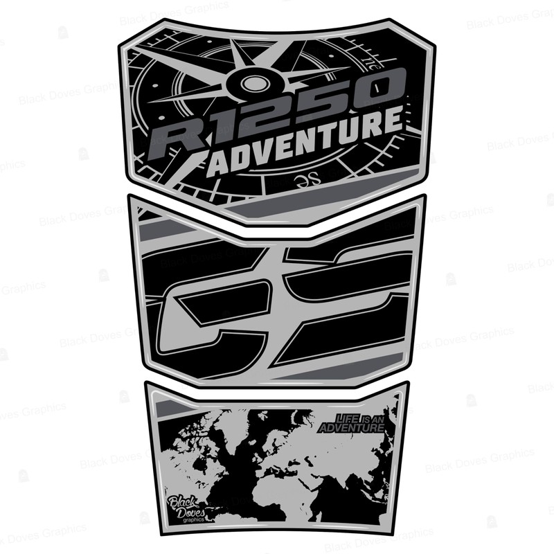Protection TANK PAD Sticker Resin compatible with R1250 GS ADVENTURE
