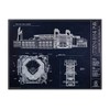 Citizens Bank Park Blueprint Style Print