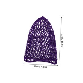 MERRYHAPY Reusable Shower Cap for Women Polyester Mesh Hairnet Crocheted Sleep Cap Hair Wrap for Sleep Net