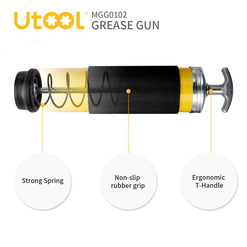 UTOOL Grease Gun, 8000 PSI Heavy Duty Pistol Grip Grease