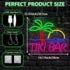 BEISKAFNVSZ TIKI BAR Neon Schild Personalisiert LED Sign USB Leuchtendes