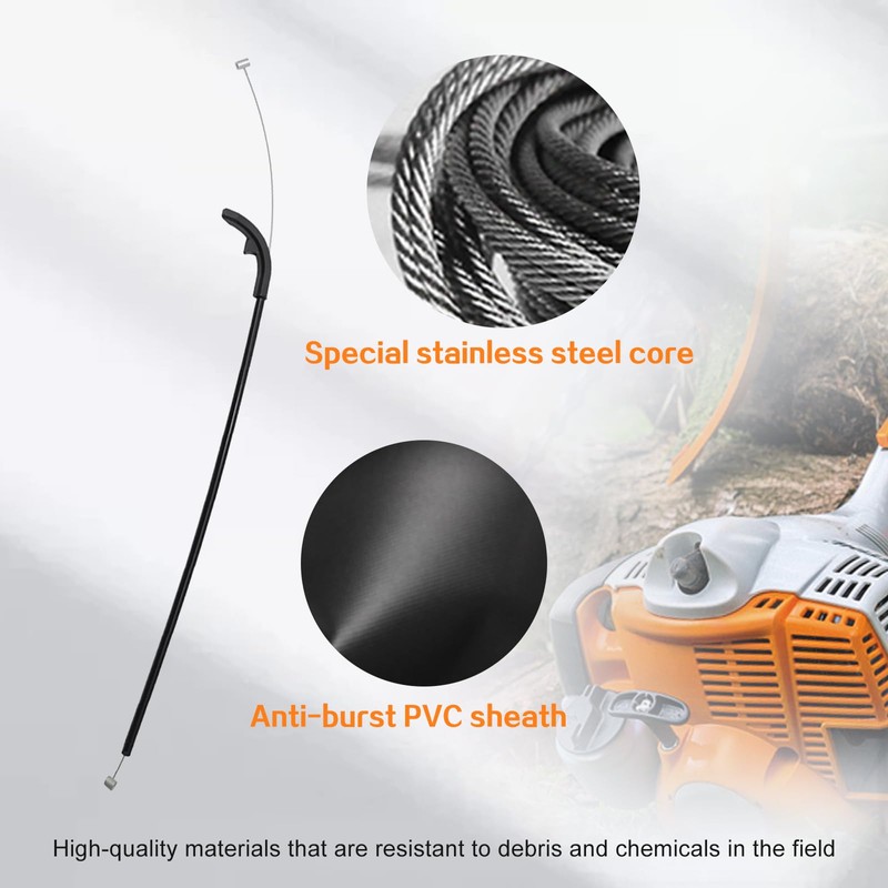 yeeluzan Throttle Cable Compatible with Stihl FS40, FS50, FS56, FS70,