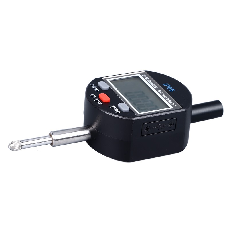 Digital Dial Indicator 0‑12.7mm Range 0.01mm Resolution IP65 Waterproof Digital