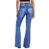 VIPONES Women's Flare Bell Bottom Jeans High Waisted Wide Leg