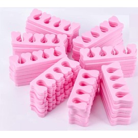 50 Stück Schaumstoff Zehentrenner, Weichschaum Finger Teiler, Zehen Separator Fingerteiler Abstandhalter Pediküre Maniküre Werkzeug, Schwamm Zehentrenner für Nagelpolitur Nagel Kunst