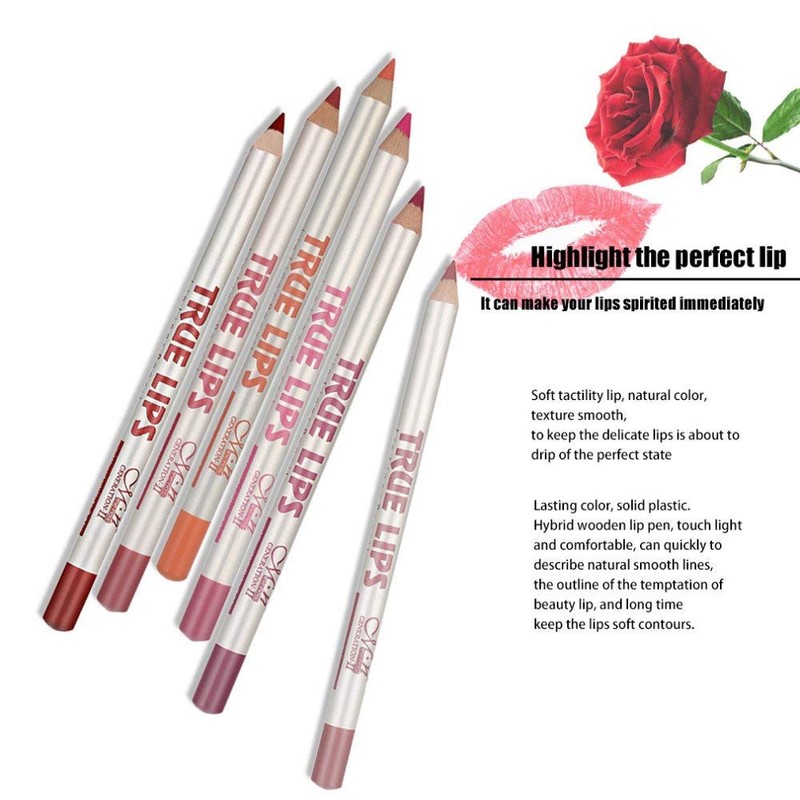 12 Colours Lip Liner Set Waterproof Lipstick Lip Liner Pencil
