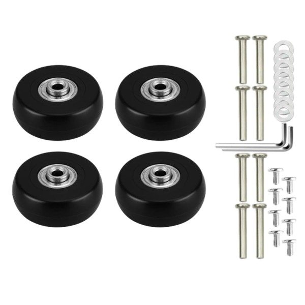 JDwinwin Suitcase Wheels Replacement Wheels Set of 4 Repair Kit