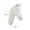 Lilie 14 Inch Horse Head Bust Statuette, Wall Mount Design,