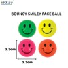 eMKay® Pack of 20 Smile Face Bouncy Balls – Neon