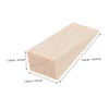 DOITOOL 6pcs Non Slip Wooden Door Stopper Wedge Chevron Design