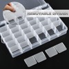 TIMESETL 2 x 36 Compartment Removable Clear Plastic Storage Boxes